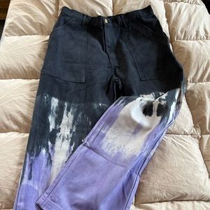 Big Bud Press NWOT Tye Dye Work Pants, Sample Sale, Unisex Large